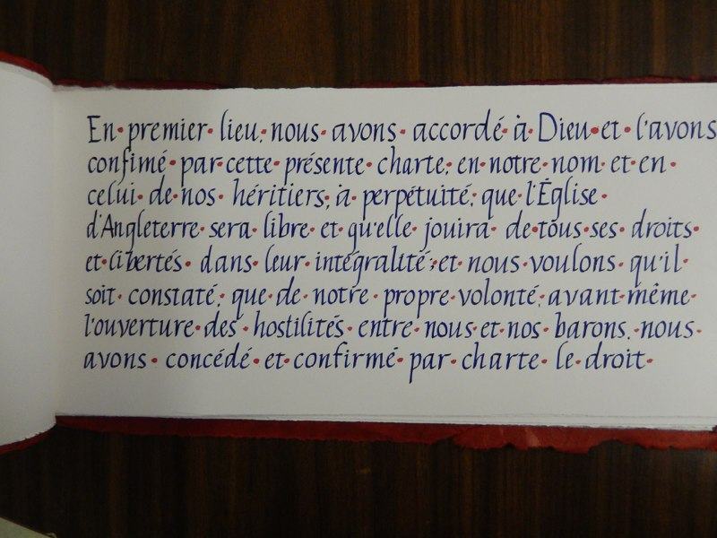 Magna Carta excerpt by CSO member Madeleine Rousseau