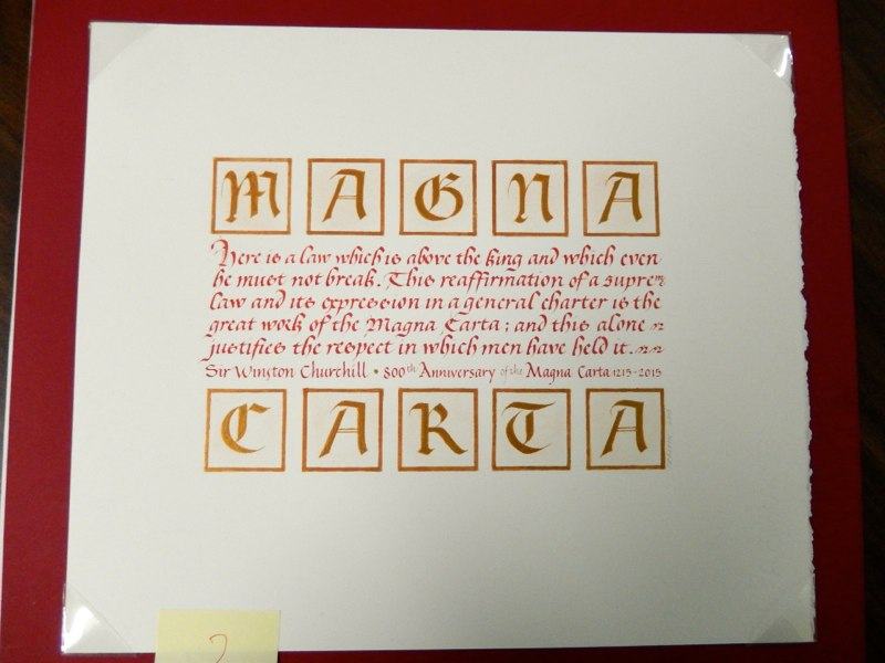 Magna Carta excerpt by CSO member Rick Draffin