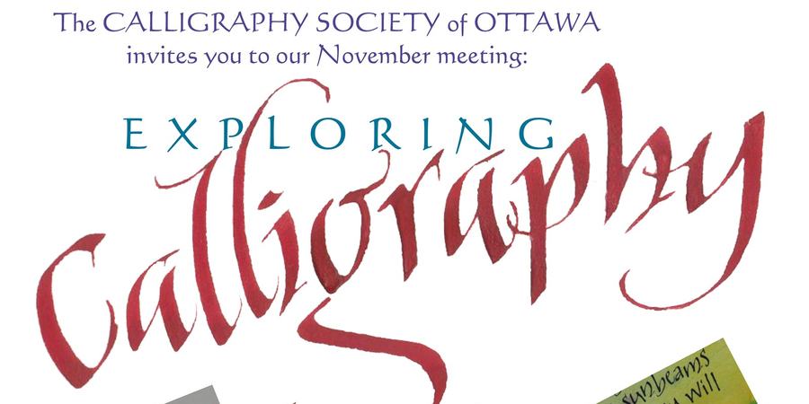 Why calligraphy matters promotional image